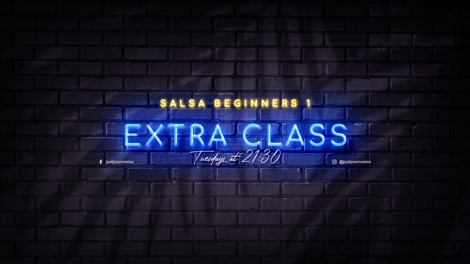 Extra Salsa beginners 1 class